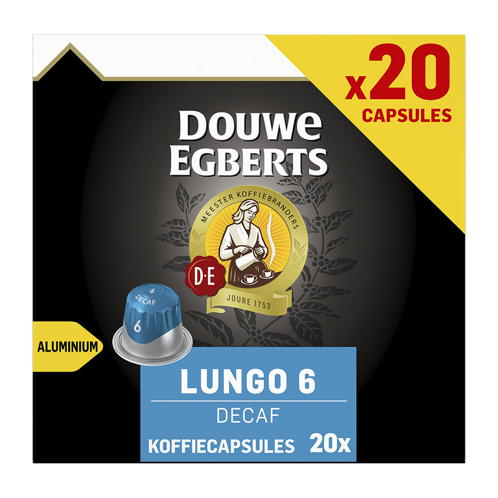 Douwe Egberts Lungo Decaf - 20 koffiecups